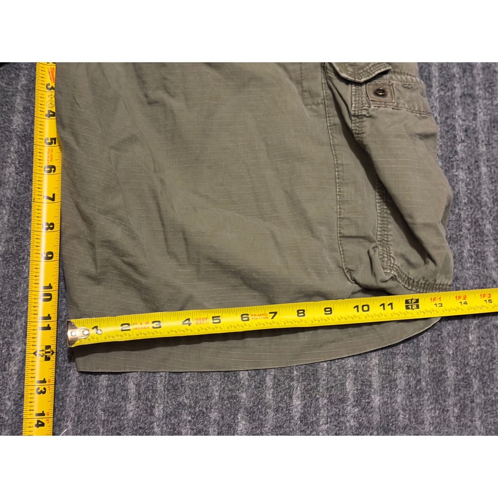 Polo Jeans Co Ralph Lauren Mens 40 Green Ripstop Cargo Shorts Military Utility - Picture 5 of 6